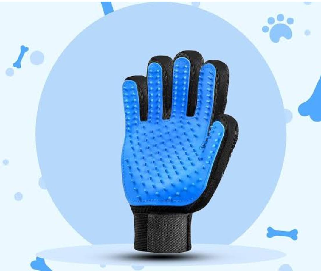 Dog rubber bath gloves