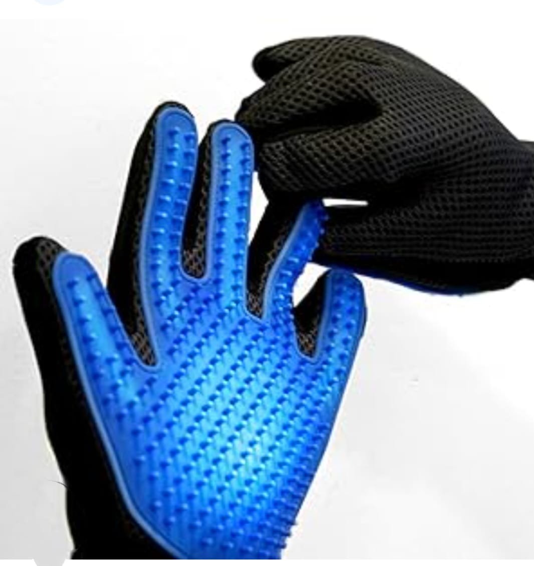 Dog rubber bath gloves